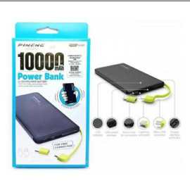 Power Bank Bateria Extra Porttil 10.000mah Pineng Pn-951 - Preto